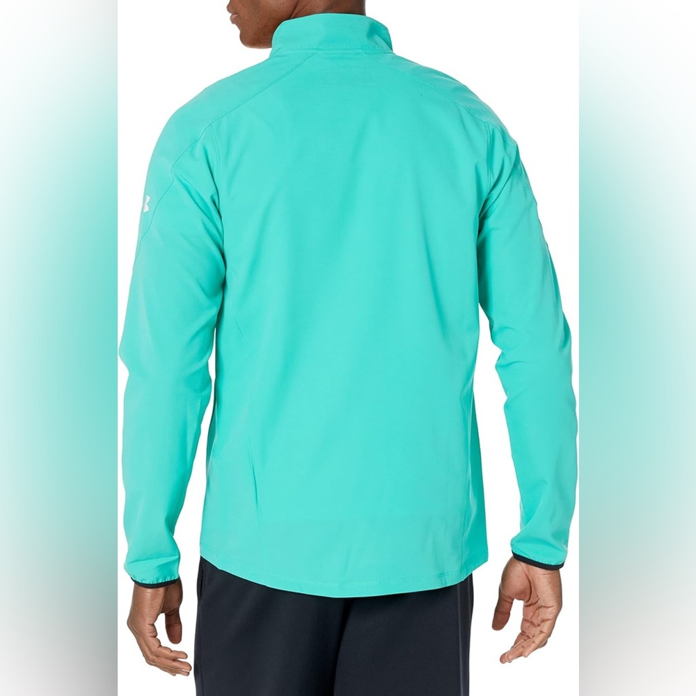 EUC Men’s Under Armour Green Storm Out and Back Stretch Woven Jacket Size XXL - Picture 8 of 14